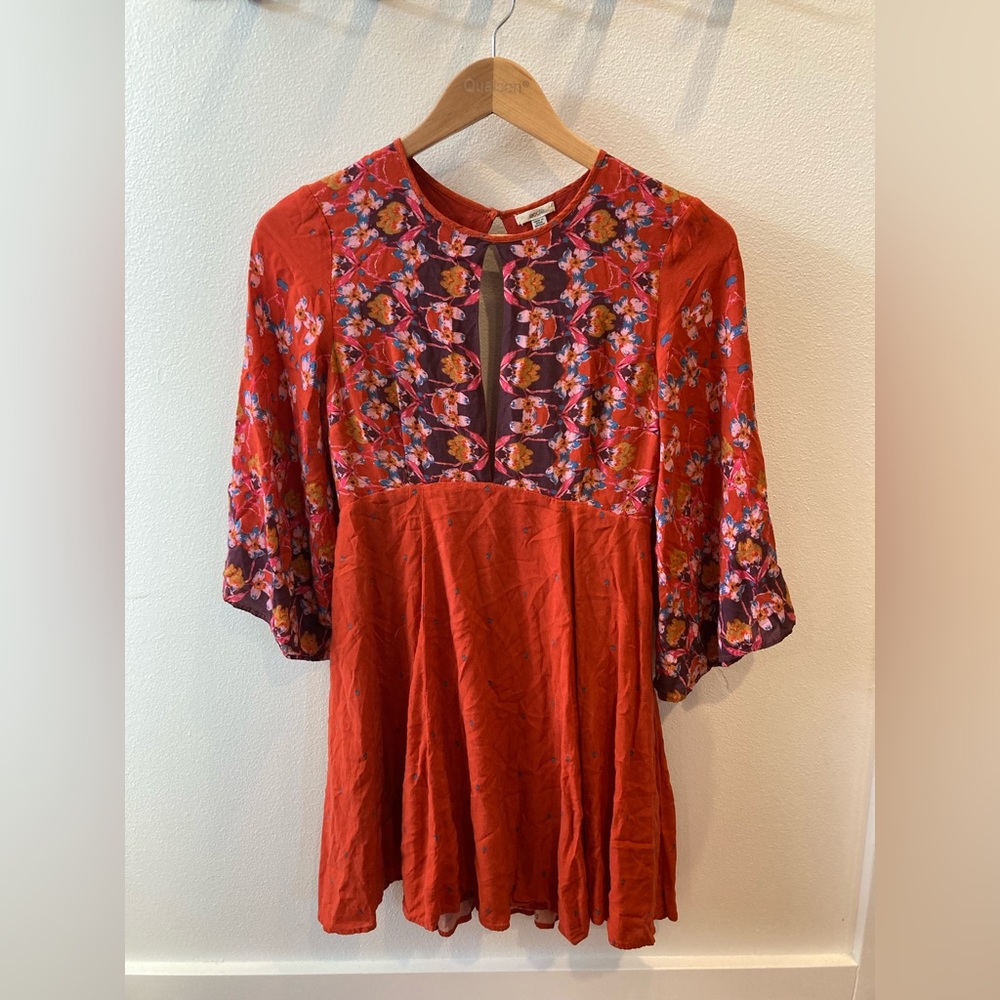Ecote warm color boho dress